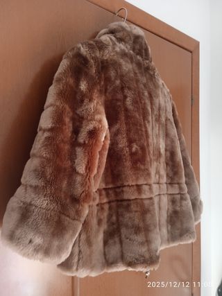 Giacca ecopelliccia marrone tg Small 40/42 italian