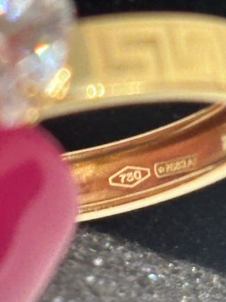 Anello solitario oro con cuore