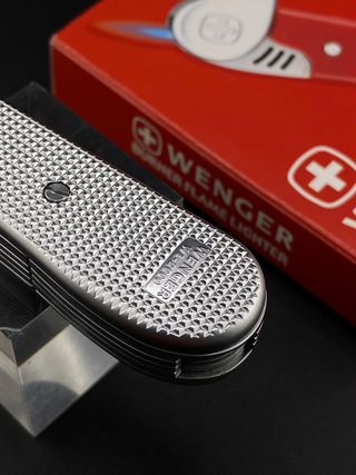 Encendedor Swiss Wenger Burner Gris Plata