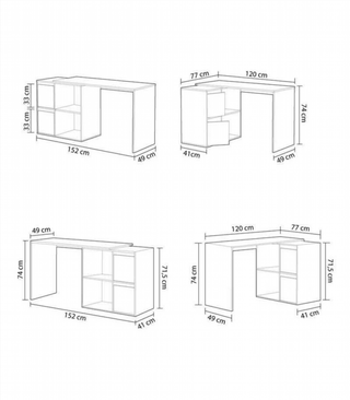 Escritorio Multiposición Gio.Blanco artik