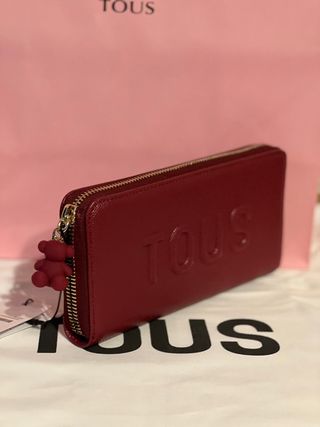 Tous billetera Brenda grande en color granate