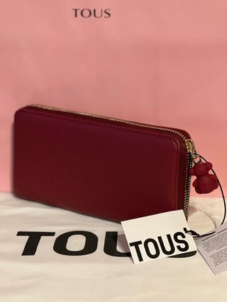 Tous billetera Brenda grande en color granate