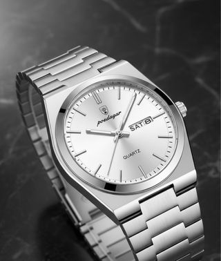 Orologio Uomo Poedagar Argento Bianco Quarzo