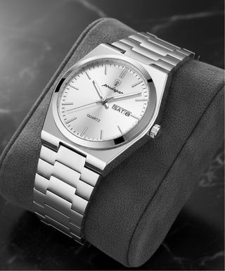 Orologio Uomo Poedagar Argento Bianco Quarzo