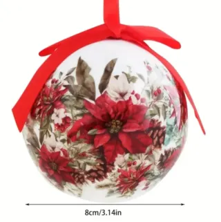 6 Bolas Navideñas Muñeco Nieve 8cm