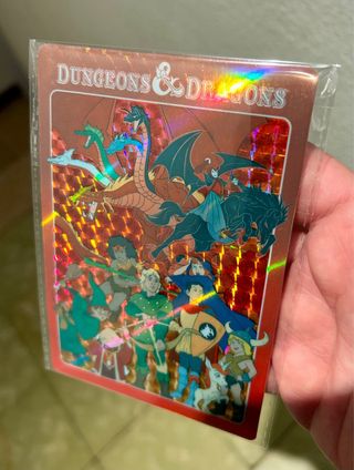 Pegatina Holográfica Dragones y Mazmorras