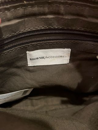 Bolso Brownie gris con tachuelas Sin Estrenar