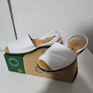 Sandalias Menorquinas Blancas Talla 40