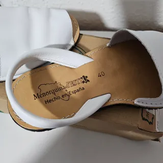 Sandalias Menorquinas Blancas Talla 40