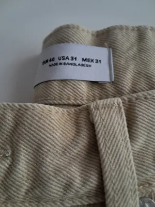 Pantalón Bershka Straight Vintage Talla 40