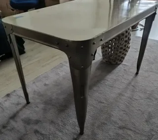 Tavolo metallo Maison du Monde grigio argento