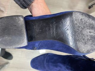 Botines Uterqüe Ante Azul