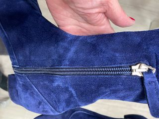 Botines Uterqüe Ante Azul