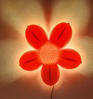 2 Apliques Luz Infantil Ikea Flor y Mariquita