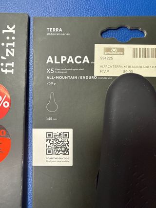 Sillín Fi'zi:k Alpaca Terra X5 Negro