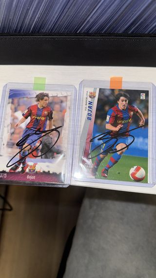 Cromos Bojan Firmados