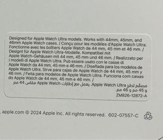 Correa Apple Ocean Negra 49mm Titanio negro