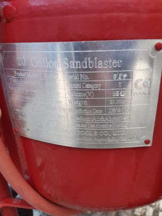 Chorreadora de arena 55L