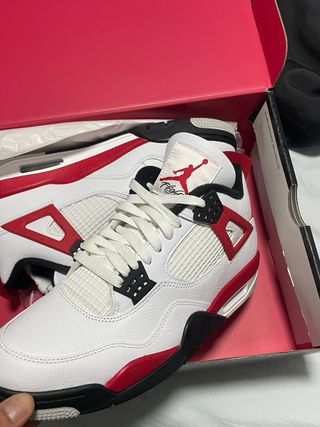 Jordan 4 Retro Rojo Blanco