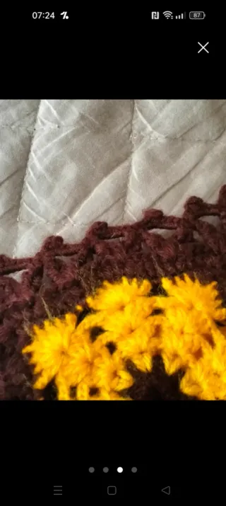 Coperta vintage anni 70 uncinetto