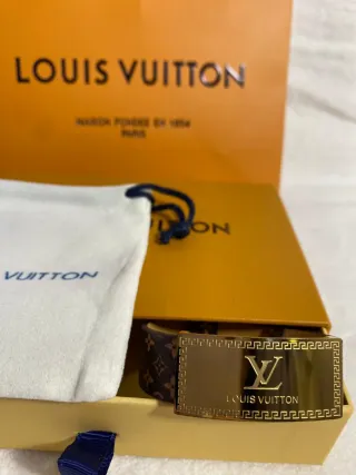 Pulsera Louis Vuitton Marrón y Dorada