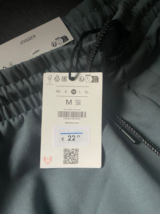 Pantalón Felpa Jogger Bershka - Talla M