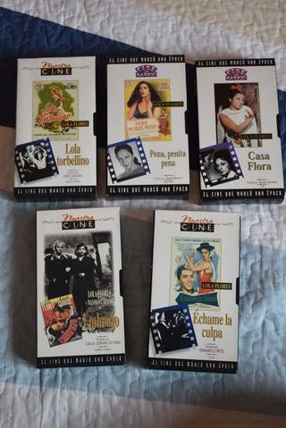 Lote 5 Películas VHS Lola Flores Cine Barrio
