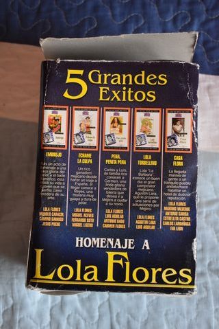 Lote 5 Películas VHS Lola Flores Cine Barrio