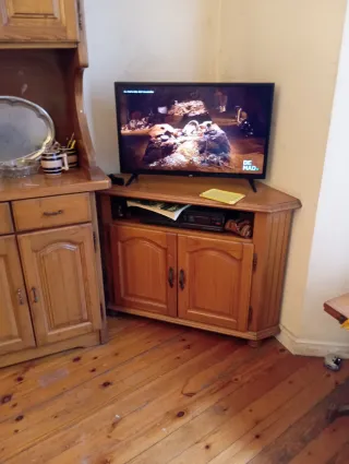 Set muebles de salón de madera de castaño macizo