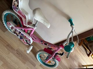 Bicicleta infantil Minnie Mouse rosa