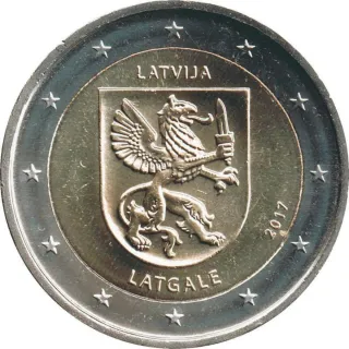 4x2 € Letonia 2016-2017-2017-2025 conmemorativa