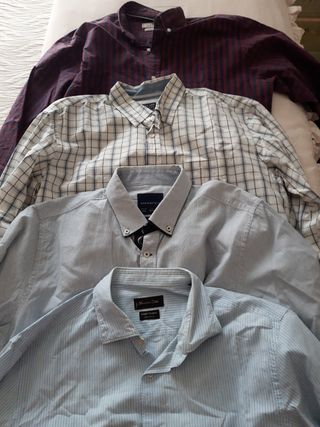 Lote 4 Camisas Hombre XL Varias Marcas