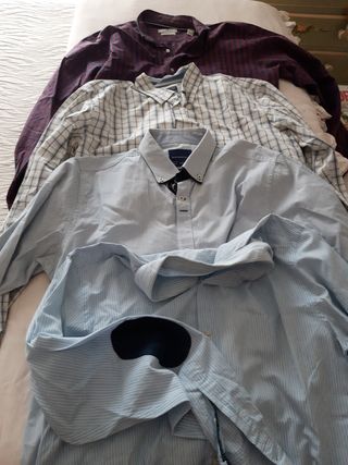 Lote 4 Camisas Hombre XL Varias Marcas