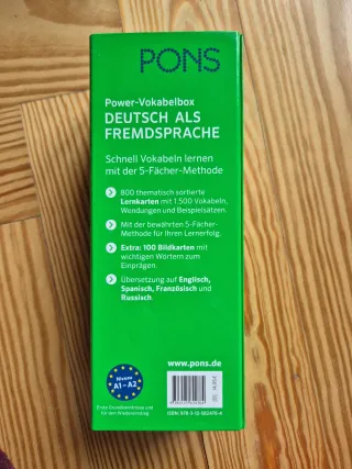 PONS Power-Vokabelbox Deutsch als Fremdsprache ...