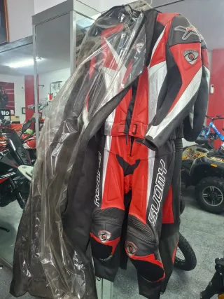 Traje de cuero para moto SUOMY traje para mujer