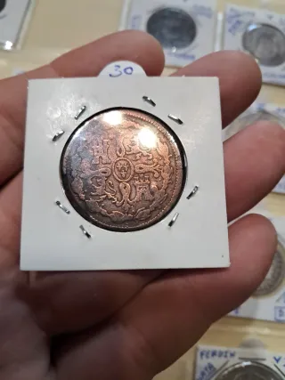 8 Maravedis 1820 Fernando VII Cobre