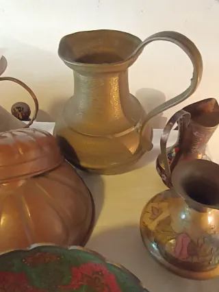 Lotto Rame Ottone Oggetti Decorativi