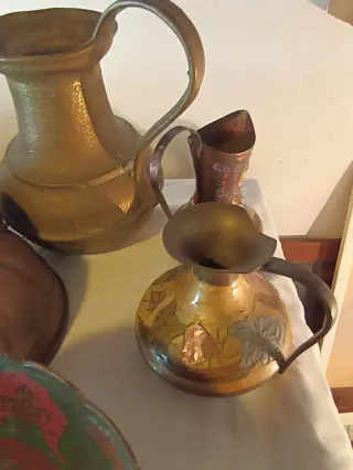 Lotto Rame Ottone Oggetti Decorativi