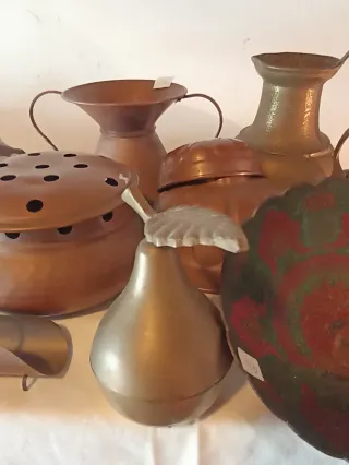 Lotto Rame Ottone Oggetti Decorativi