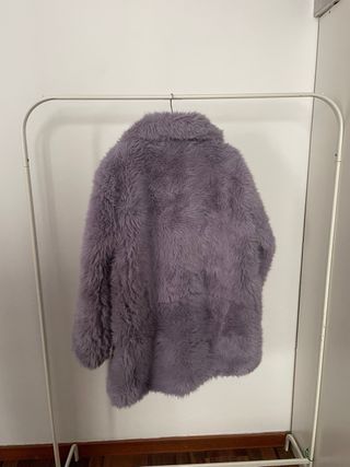 Abrigo pelo lila MANGO