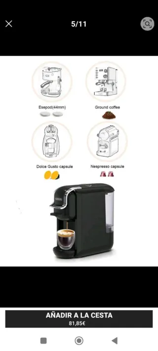 Cafetera 4 en 1 CAFELFFE 600ml