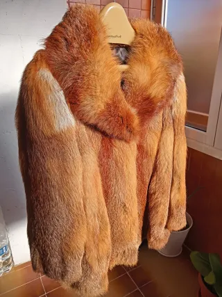 Abrigo de piel de zorro