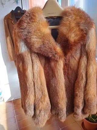 Abrigo de piel de zorro