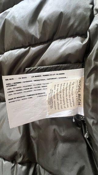 Plumífero Woolrich ultraligero verde