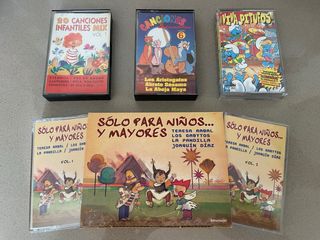 Lote 5 Cintas Cassette Infantiles Varias