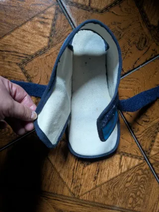 Zapato postquirúrgico azul