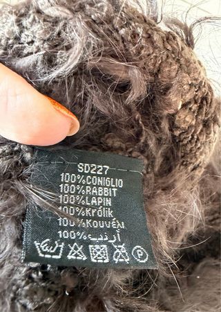 Scalda collo donna coniglio