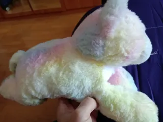 Peluche gato unicornio con 4 bebés