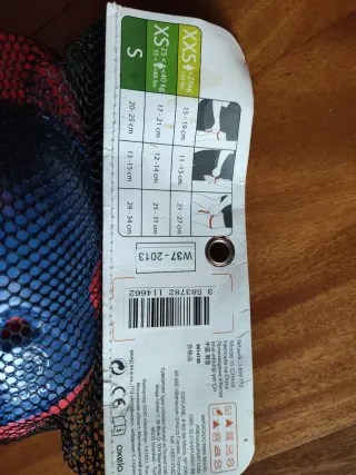 Protecciones Oxelo Talla XS