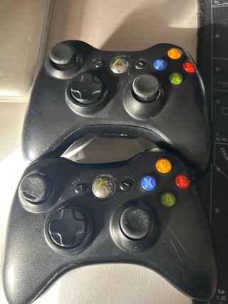 2 Mandos Xbox 360 Negro